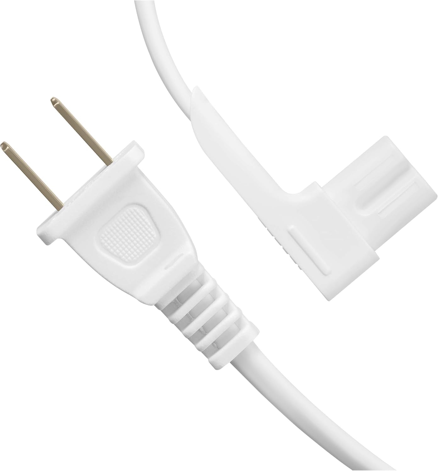 19.5In 2-Pack Power Cord Compatible with Sonos One, Sonos One SL, Sonos Play-1 Speakers - Power Plug Cable (Short, White)