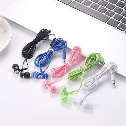 Bulk Earbuds Headphones 10 Pack Multi Colored for School Classroom Students Kids Child Teen-Multicolor